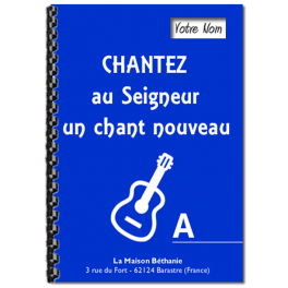 Chantez au Seigneur, carnet A (format A 5)