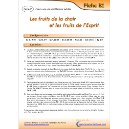 52 - Les fruits de la chair et les fruits de l'Esprit