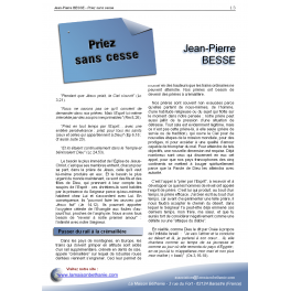 Jean-Pierre BESSE - Priez sans cesse