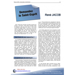 René JACOB - Demandez le Saint-Esprit